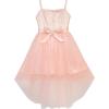 Sunny Fashion Flower Girls Dress Bow Tie Hi-low Wedding Party Size 6