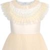 Sunny Fashion Flower Girls Dress Champagne Vintage Wedding Party Bridesmaid