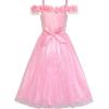 Sunny Fashion Flower Girls Dress Cold Shoulder Bridesmaid Wedding Princess