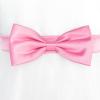 Sunny Fashion Girls Dress Bow Tie Green Pink Color Contrast Size 4-12(Pink White)