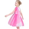 Sunny Fashion Girls Dress Elegant Wedding Gown Bridesmaid Tulle Flower
