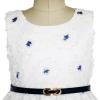 Sunny Fashion Girls Dress Lace Jeweled Belt Sash Flowers Sequin Shiny Glitter