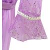 Sunny Fashion Girls Dress Lace Sequin V-Neckline Pageant Wedding Size 4-14