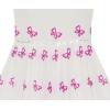 Sunny Fashion Girls Dress Pink Embroidered Dress Princess Pageant