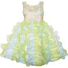 Sunny Fashion Girls Dress Pleated Tulle Princess Party Wedding Pageant