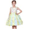 Sunny Fashion Girls Dress Pleated Tulle Princess Party Wedding Pageant