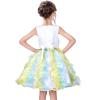Sunny Fashion Girls Dress Pleated Tulle Princess Party Wedding Pageant