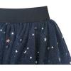 Sunny Fashion Girls Skirt Navy Blue Pearl Stars Sparkling Tutu Dancing Size 4-12(Blue)