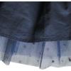 Sunny Fashion Girls Skirt Navy Blue Pearl Stars Sparkling Tutu Dancing Size 4-12(Blue)