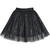 Sunny Fashion Girls Skirt Navy Blue Pearl Stars Sparkling Tutu Dancing Size 4-12(Shining Black)