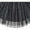 Sunny Fashion Girls Skirt Navy Blue Pearl Stars Sparkling Tutu Dancing Size 4-12(Shining Black)