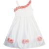 Sunny Fashion Girls Dress Asymmetric One Shoulder Flower Girl Party