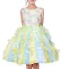 Sunny Fashion Girls Dress Pleated Tulle Princess Party Wedding Pageant