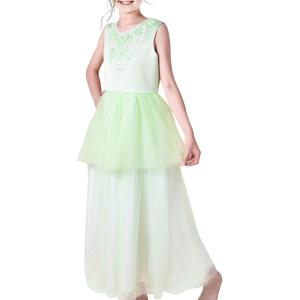 Sunny Fashion Flower Girls Dress Pink Dancing Ball Gown Princess Party Size 7-14