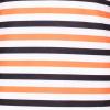 Sunny Fashion Girls T-Shirt Striped School Uniform Size 4-12(Orange Stripped Shirt)