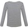 Sunny Fashion Girls T-Shirt Striped School Uniform Size 4-12(Top Only)