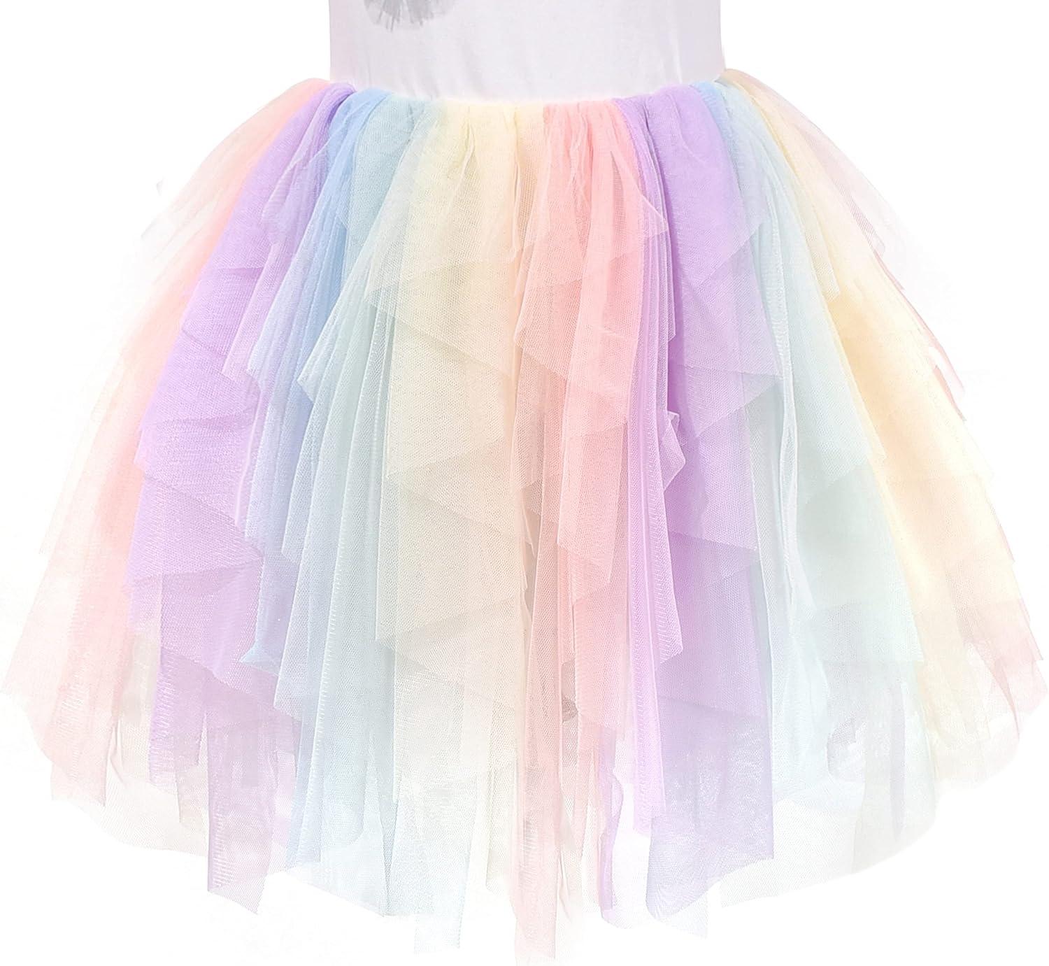 imageSunny Fashion Girls Dress Beige Cream Sequin Heart Butterfly Tulle Skirt Long SleeveMulticolor