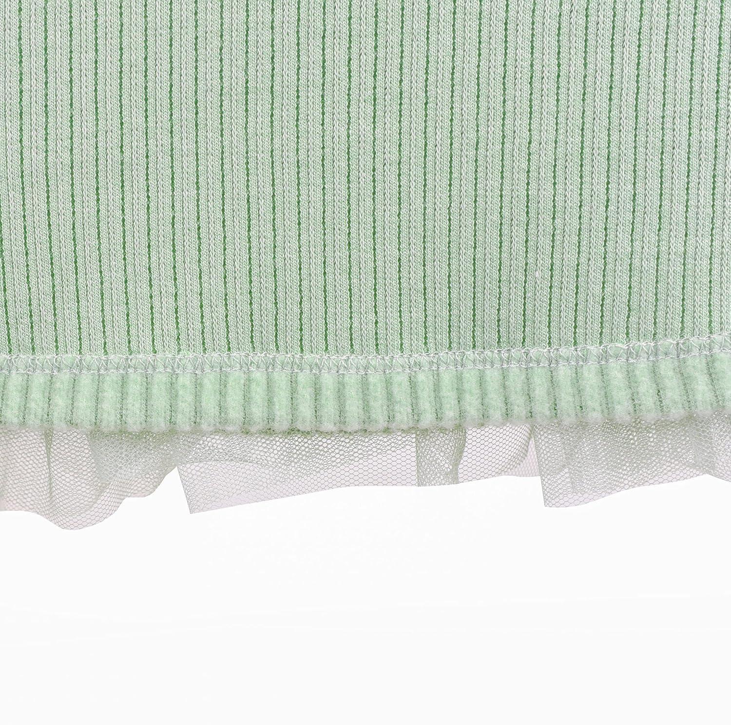 imageSunny Fashion Girls Dress Beige Cream Sequin Heart Butterfly Tulle Skirt Long SleeveSoft Green