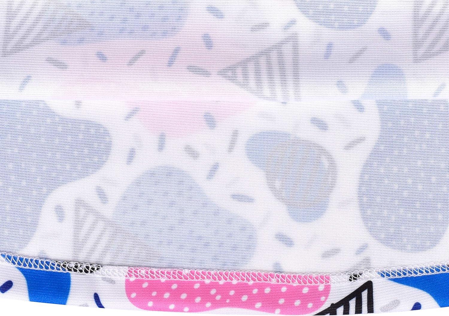 imageSunny Fashion Girls Dress Colorful Daisy Flower Rainbow Long Sleeve CottonBlue Pocket