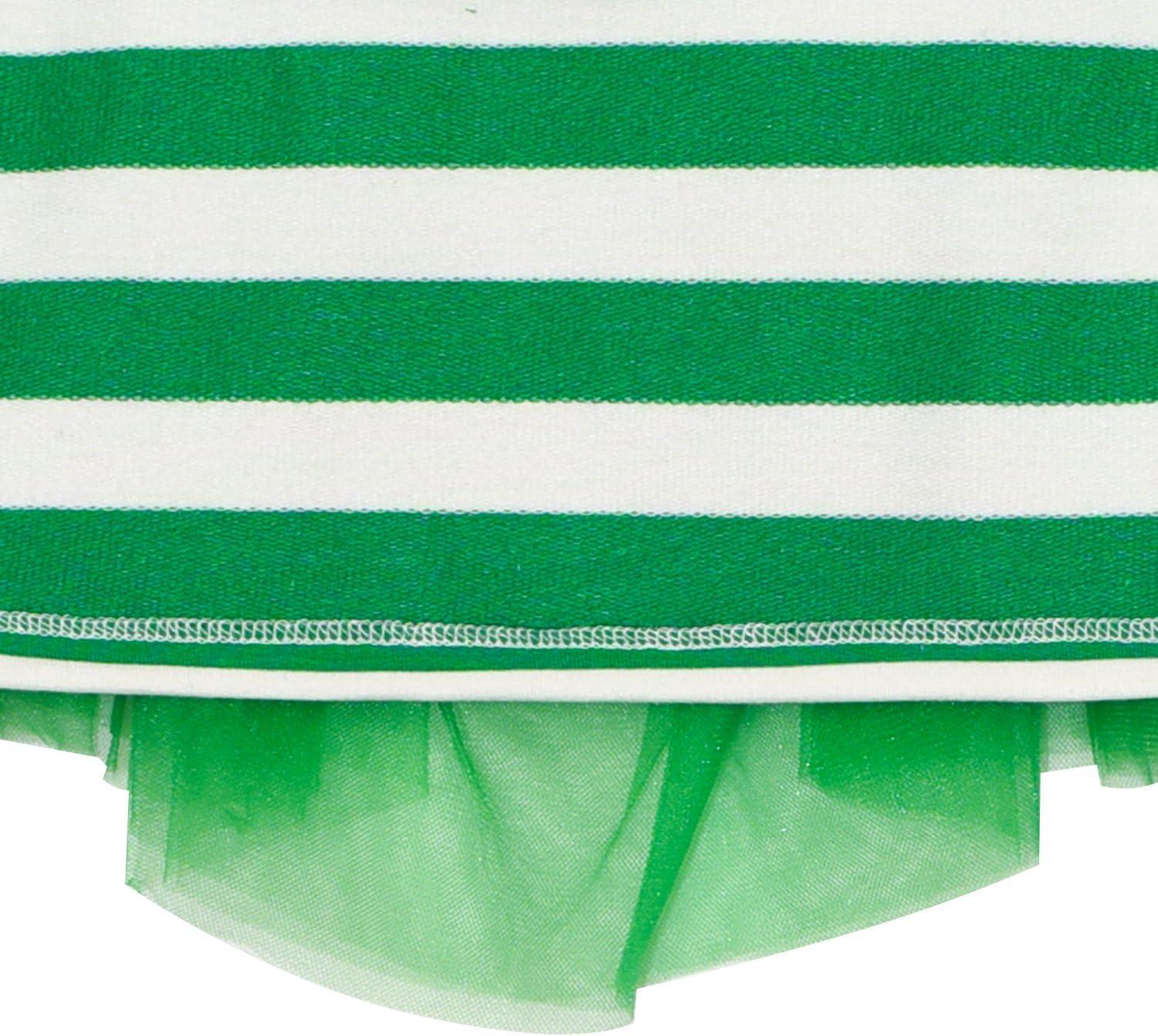 imageSunny Fashion Girls Dress Colorful Daisy Flower Rainbow Long Sleeve CottonGreen