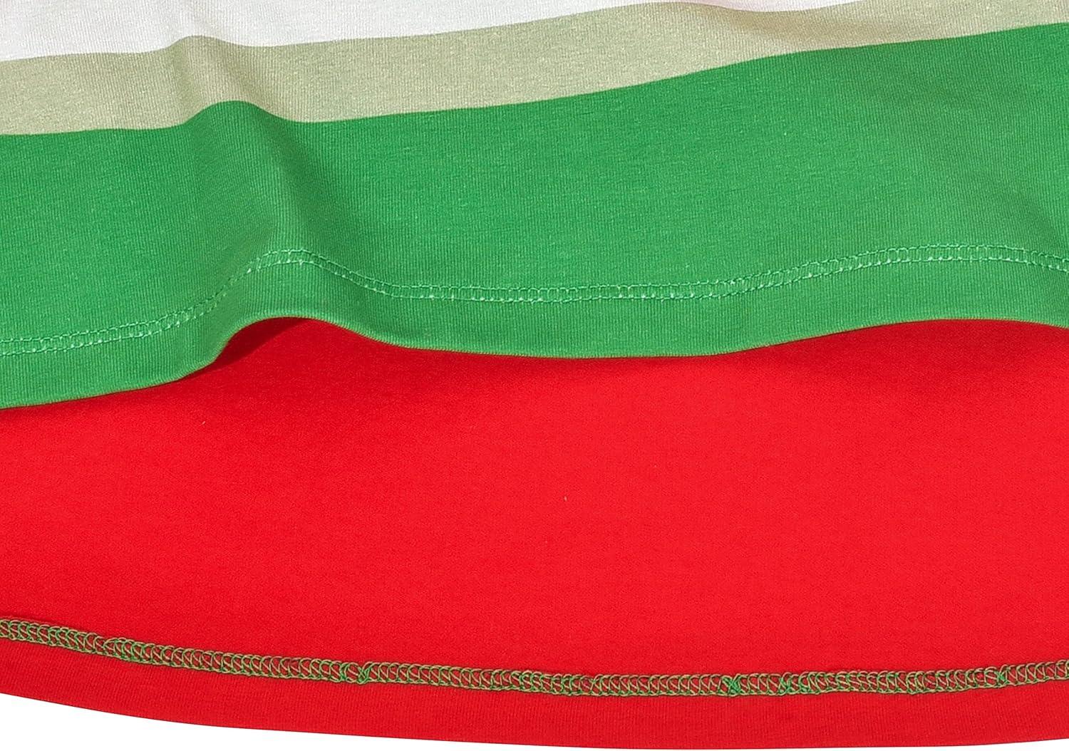 imageSunny Fashion Girls Dress Colorful Daisy Flower Rainbow Long Sleeve CottonRed