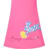 Sunny Fashion Girls Casual Dress Cotton Long Sleeve Kite Cloud Embroidered(Pink Bunny)