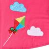 Sunny Fashion Girls Casual Dress Cotton Long Sleeve Kite Cloud Embroidered(Pink Stripes)