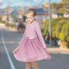 Sunny Fashion Girls Dress Beige Cream Sequin Heart Butterfly Tulle Skirt Long Sleeve(Light Purple)
