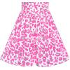 Sunny Fashion Girls Dress Pink Shinning Leopard Casual Sundress Size 4-8(Pink)