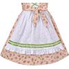 Sunny Fashion Girls German Dirndl Dress Costumes for Bavarian Oktoberfest Vintage Pink(Beige)