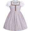 Sunny Fashion Girls German Dirndl Dress Costumes for Bavarian Oktoberfest Vintage Pink(Purplish Gray)