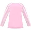 Sunny Fashion Girls Top Shirt Long Sleeve Pullover Love Heart Valentine Loose(Pink)