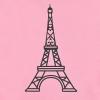 Sunny Fashion Girls Top Shirt Long Sleeve Pullover Love Heart Valentine Loose(Pink Eiffel Tower)