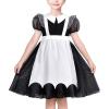 Sunny Fashion Girls German Dirndl Dress Costumes for Bavarian Oktoberfest Vintage Pink(Black)