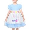 Sunny Fashion Girls German Dirndl Dress Costumes for Bavarian Oktoberfest Vintage Pink(Sky Blue)