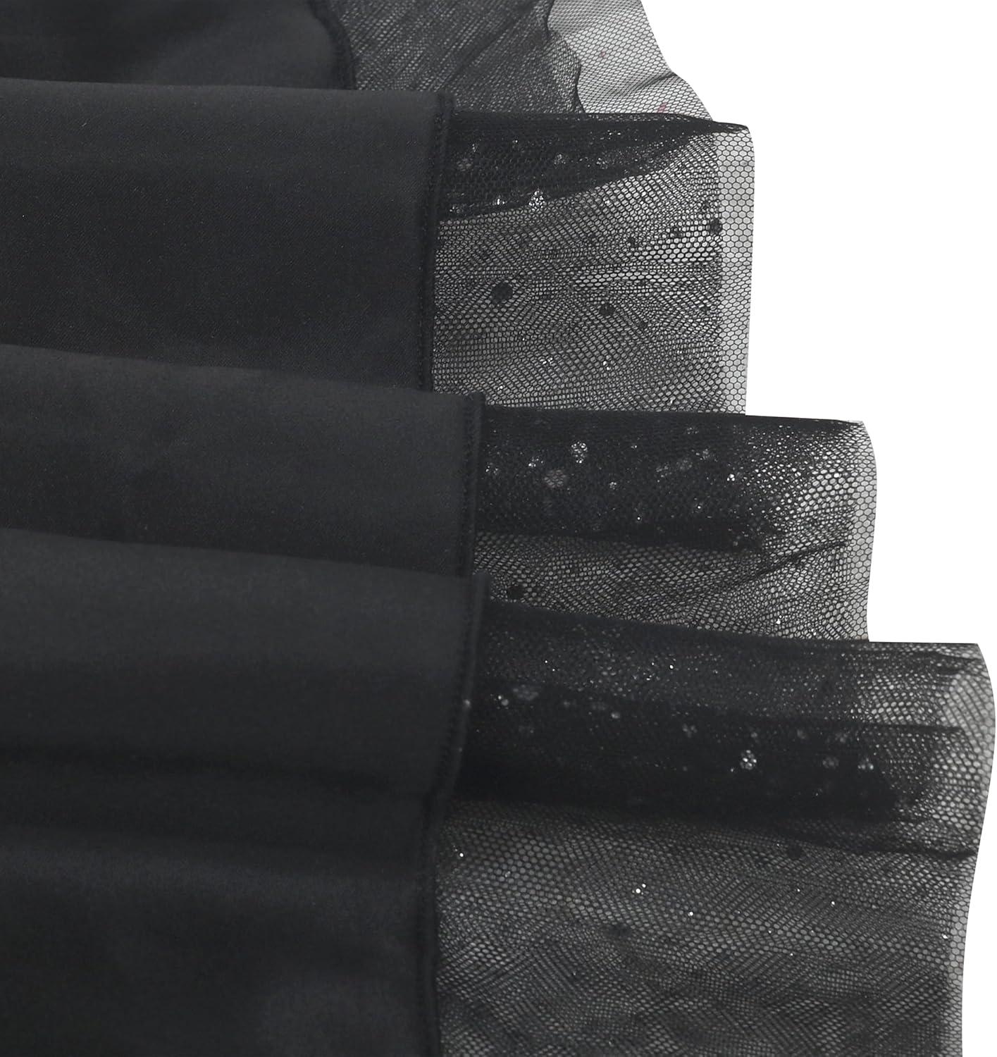 imageSunny Fashion Girls Dress Flower Lace Top Burgundy Gradient Skirt SleevelessBlack