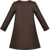 Sunny Fashion Girls Outfit Set 2 Piece Cotton Heart Casual Dresss Top Pants(Brown Reindeer)