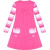 Sunny Fashion Girls Outfit Set 2 Piece Cotton Heart Casual Dresss Top Pants(Pink Heart)