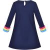 Sunny Fashion Girls Outfit Set 2 Piece Cotton Heart Casual Dresss Top Pants(Rainbow Heart)