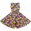 HY52 Girls Dress Princess Sunflower Lace Belt Party Summer Cotton Size 7,Multicolor,
