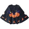 Sunny Fashion Halloween Cape Velvet Cloak Pumpkin Witch Bat Costumes Wizard