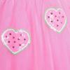 Sunny Fashion Girls Skirt Pink Heart Sequins Sparkling Tutu Dancing Size 7-8