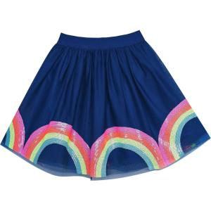 Girls Skirt Colorful Rainbow Sequins Sparkling Tutu Dancing Size 4-5